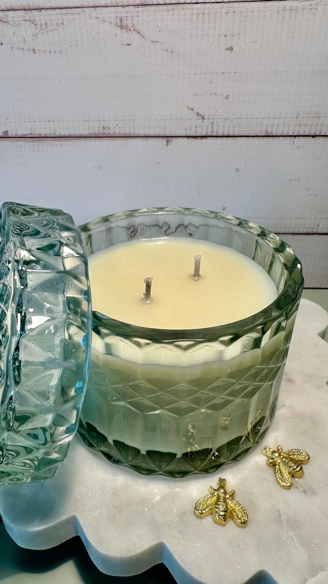 Vintage "Inspired" | "Coco Butter & Cashmere" Rose | Non-toxic Soy and Beeswax Blend | Clean Fragrance Oil | Handpoured by 3 Treasured Bees